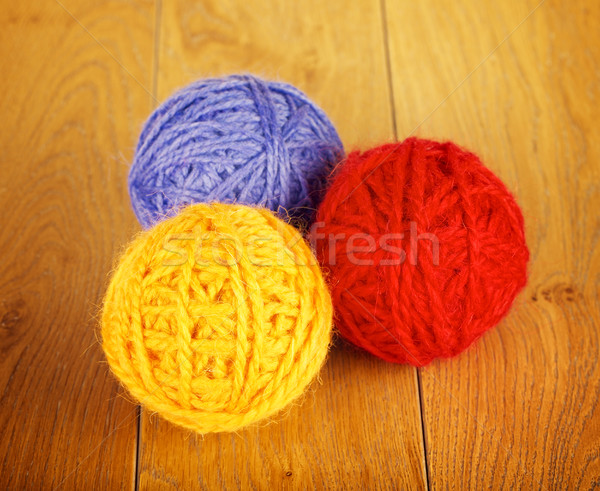 Colorful Yarn Ball Stock photo © PetrMalyshev