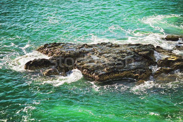 ストックフォト: 海岸 · 岩 · ビーチ · 海 · タイ · 自然