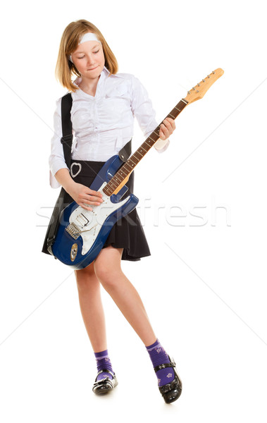 Teen Girl Rockstar Stock photo © PetrMalyshev