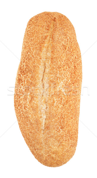 Teljes kiőrlésű fehér kenyér izolált fehér papír étel Stock fotó © PetrMalyshev