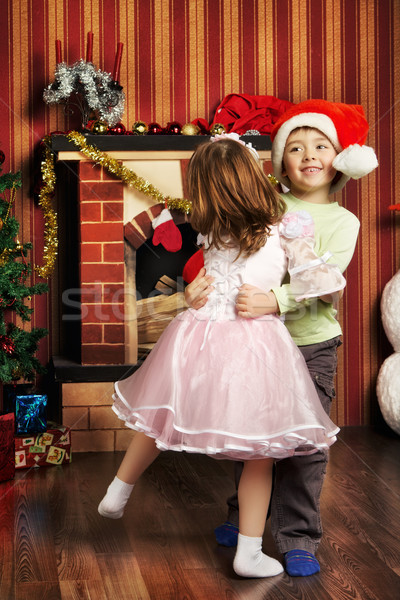 Happy Christmas Dance Stock photo © PetrMalyshev