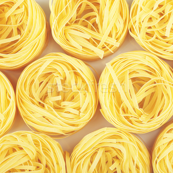 Raw Nest Pasta Stock photo © PetrMalyshev