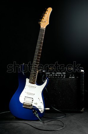 electric guitar and amplifier Stock photo © PetrMalyshev