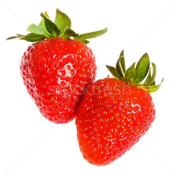 Two Strawberries Stock photo © PetrMalyshev