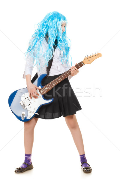 Teen Girl Rockstar Stock photo © PetrMalyshev