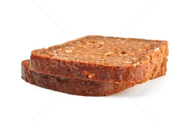 зерна хлеб Ломтики изолированный белый здоровья Сток-фото © PetrMalyshev
