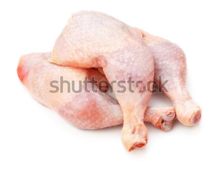 鶏 大腿 新鮮な 孤立した 白 キッチン ストックフォト © PetrMalyshev