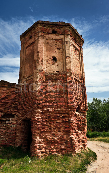ruins of old castle Stock photo © PetrMalyshev