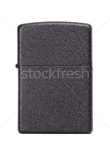 Ulei bricheta negru metal benzină izolat Imagine de stoc © PetrMalyshev