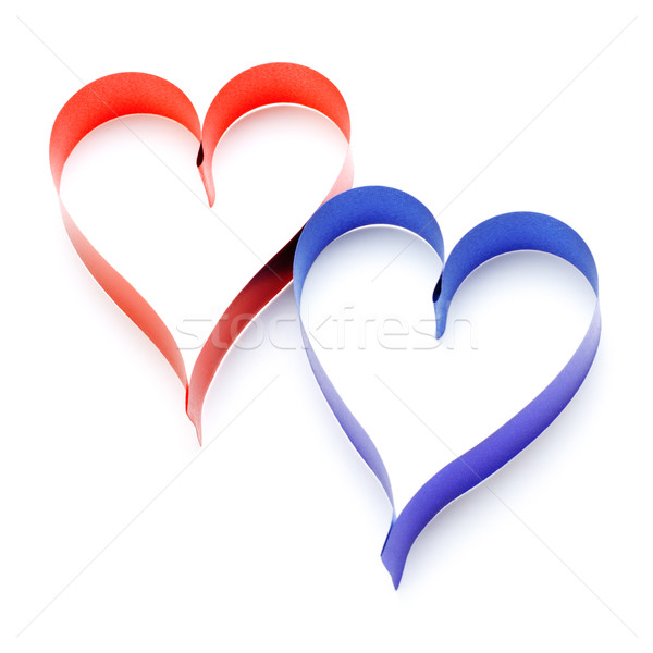 [[stock_photo]]: Deux · coeurs · coeur · isolé