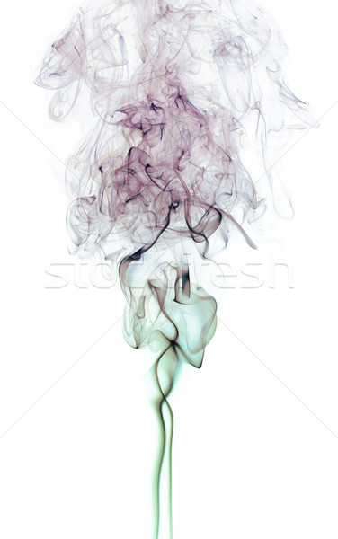 Stock photo: Color Smoke On White