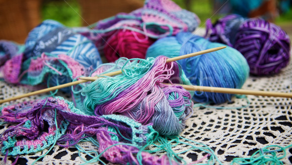 Knitted Wool Stock photo © PetrMalyshev