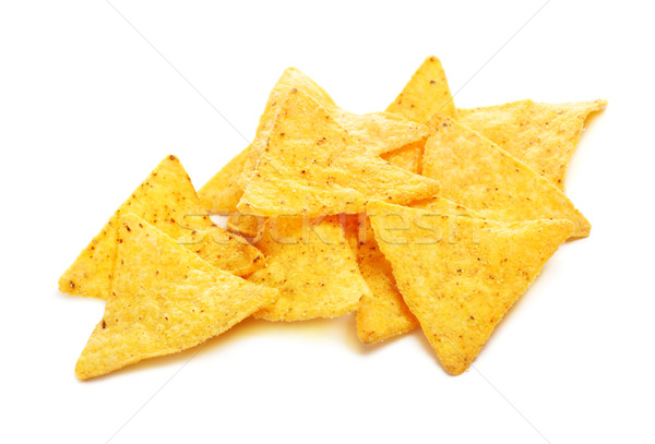 Nachos cips Meksika yalıtılmış beyaz parti Stok fotoğraf © PetrMalyshev