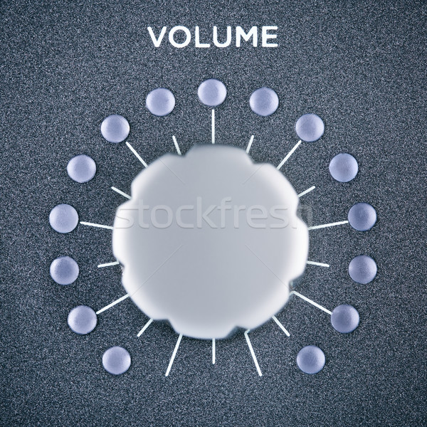 Volume controlar cinza rádio Foto stock © PetrMalyshev