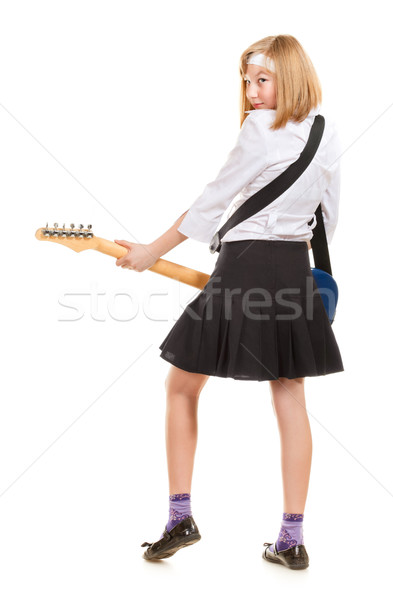 Teen Girl Rockstar Stock photo © PetrMalyshev