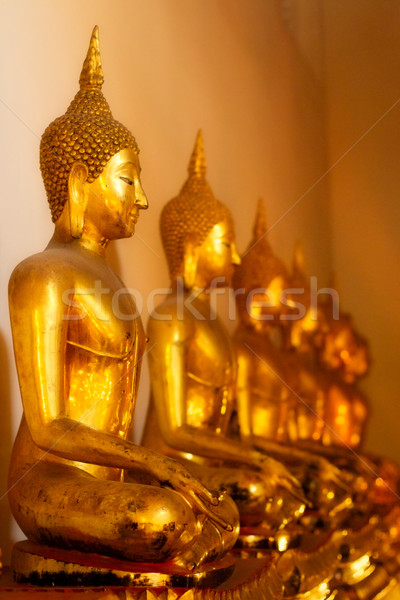 Buddhas in Wat Po Stock photo © PetrMalyshev