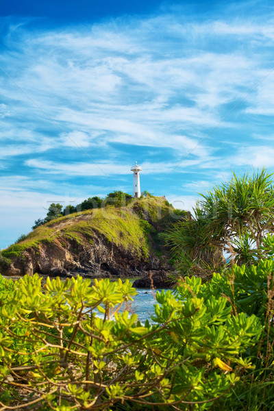 Stok fotoğraf: Deniz · feneri · tepe · krabi · Tayland · plaj · gökyüzü