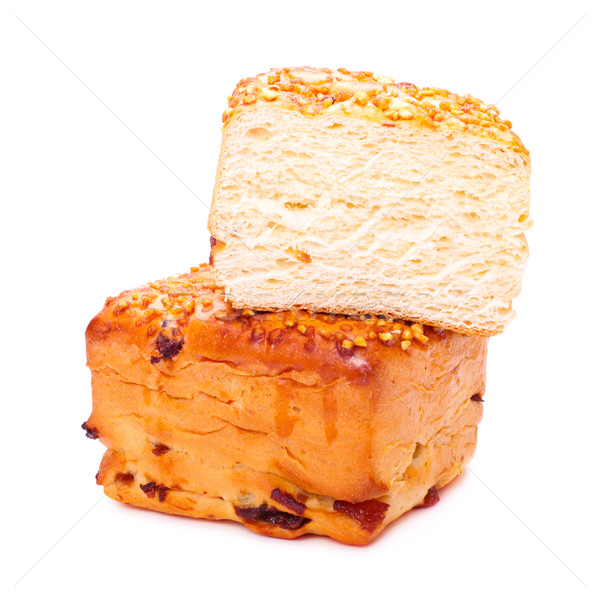Chleba bochenek sezam świeże odizolowany biały Zdjęcia stock © PetrMalyshev