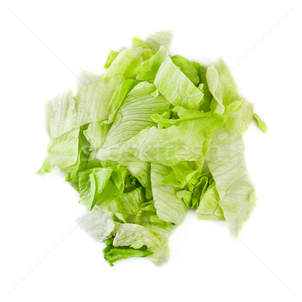 Verde iceberg ensalada frescos piezas aislado Foto stock © PetrMalyshev
