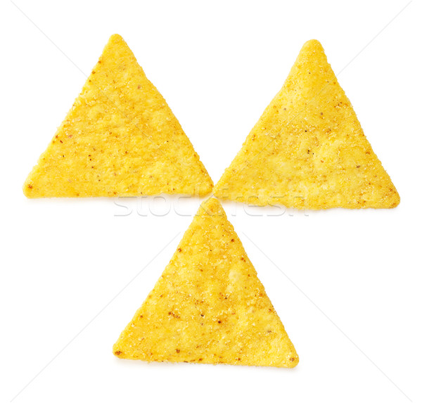 Nachos chipy mexican odizolowany biały strony Zdjęcia stock © PetrMalyshev