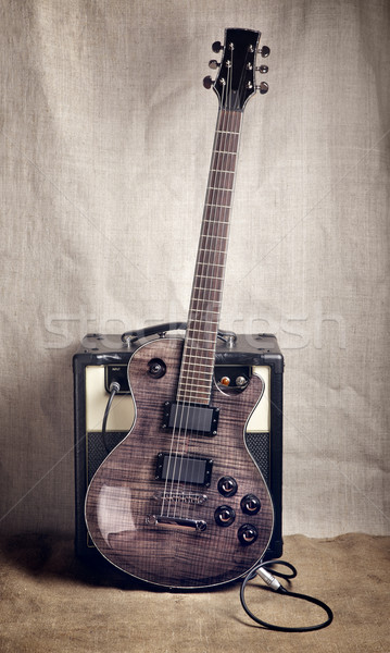 Electric Guitar and Amplifier Stock photo © PetrMalyshev