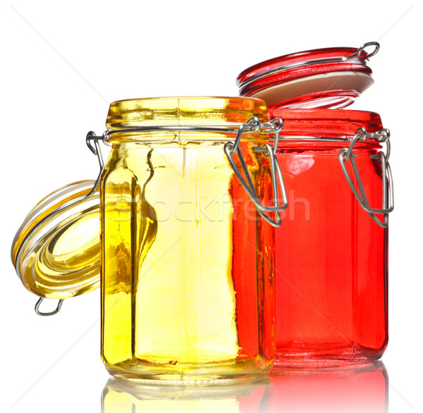 Glass Jars for Spice Stock photo © PetrMalyshev