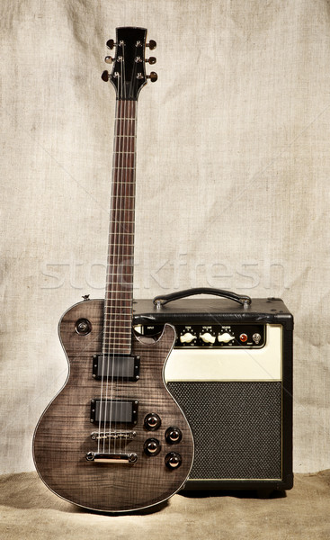 Electric Guitar and Amplifier Stock photo © PetrMalyshev