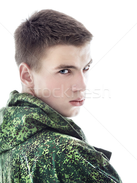 Military Man Portrait Stock photo © PetrMalyshev