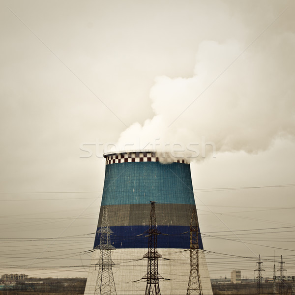 Pipe fumée grand usine santé Photo stock © PetrMalyshev