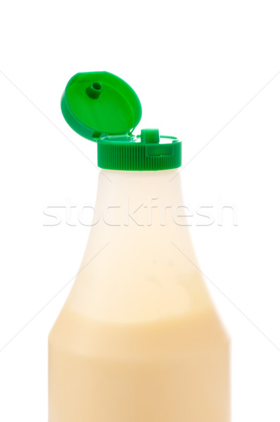 Maioneza sticlă izolat alb alimente fundal Imagine de stoc © PetrMalyshev