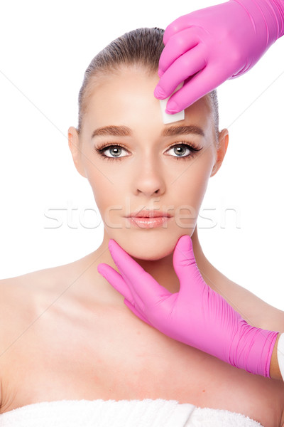 Stock photo: Cleansing facial skincare spa beauty treatment