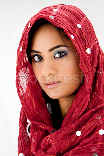 Woman with scarf Stock photo © phakimata