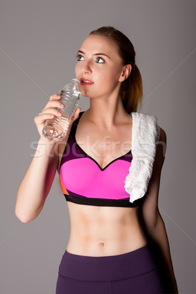 Healthy fitness hydration Stock photo © phakimata