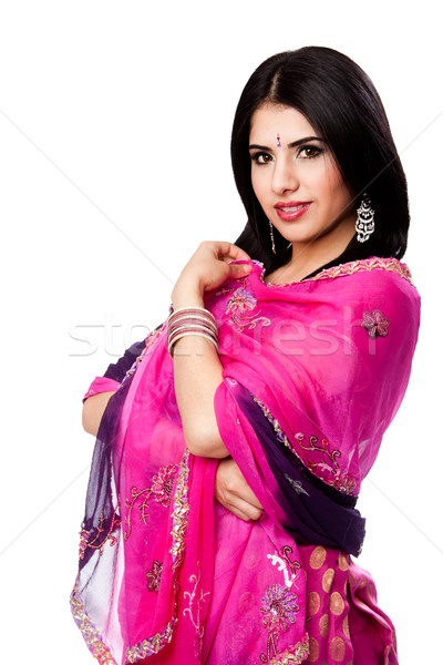 Beautiful Indian Hindu woman Stock photo © phakimata
