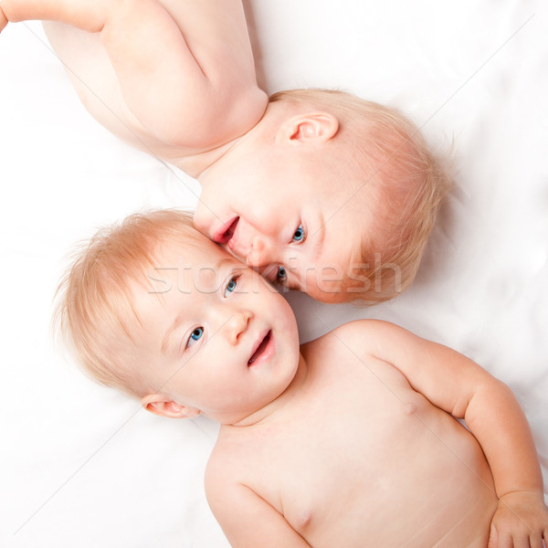雙胞胎 特別 連接 二 可愛 可愛的 商業照片 © phakimata
