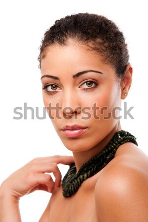 Beauté soins de la peau visage belle mode modèle [[stock_photo]] © phakimata