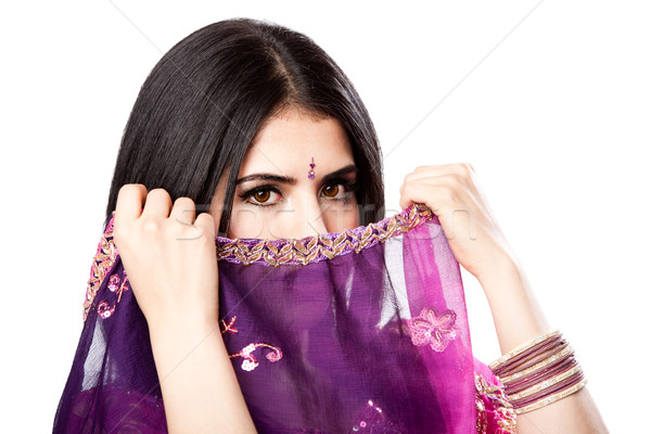 Beautiful Indian Hindu woman Stock photo © phakimata