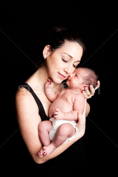 Foto stock: Madre · bebé · belleza · maternidad · cute · padres