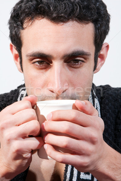 Man with cup Stock photo © phakimata