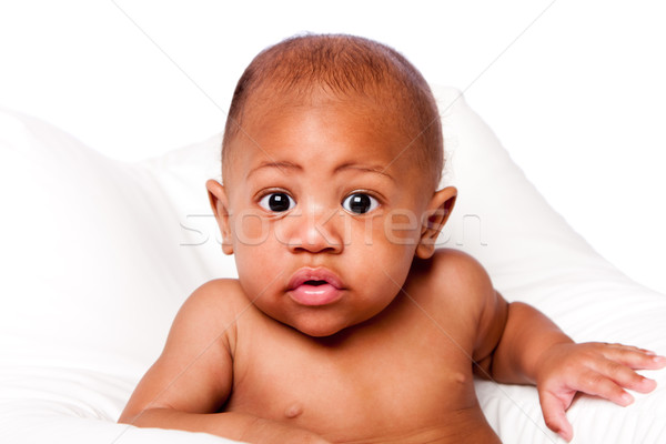 Cute adorabile baby faccia bella african Foto d'archivio © phakimata