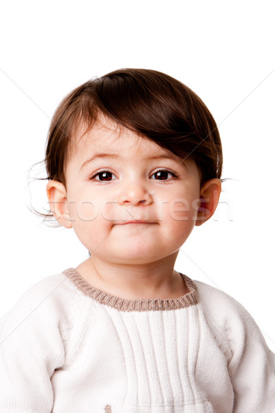 Bonitinho bebê criança cara adorável Foto stock © phakimata