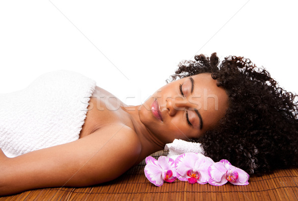 Piękna spa piękna szczęśliwy spokojny Zdjęcia stock © phakimata