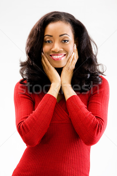 美麗 非洲的 女子 常設 手 奇克斯 商業照片 © phakimata