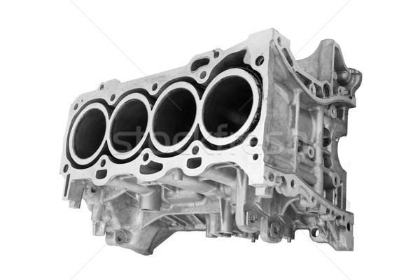 ストックフォト: 車 · エンジン · シリンダー · 白 · トラック · 電源