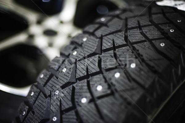 Car tire with shallow depth of field Stock photo © Phantom1311