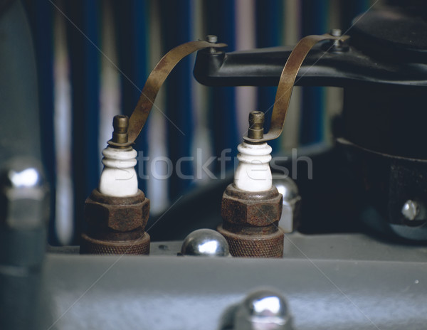 Spark plugs old car engine Stock photo © Phantom1311