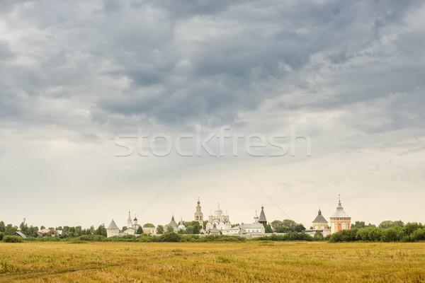 Monastero Russia nuvoloso estate giorno erba Foto d'archivio © Phantom1311