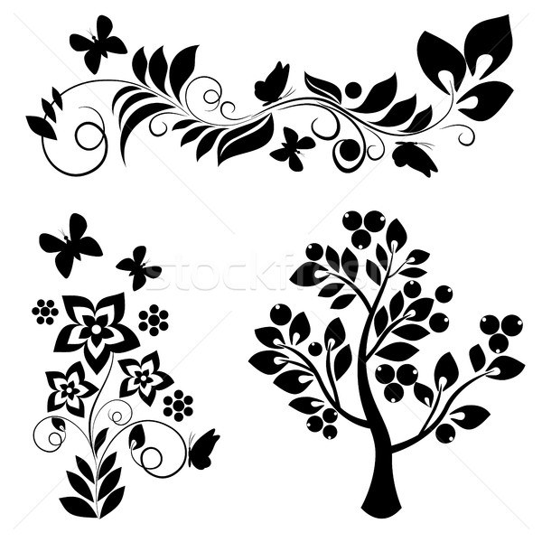 Ornamental design elements - vector Stock photo © Phantom1311