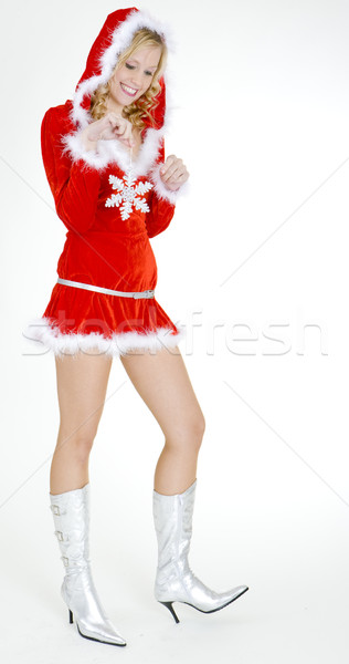 Santa Claus with Christmas decoration Stock photo © phbcz