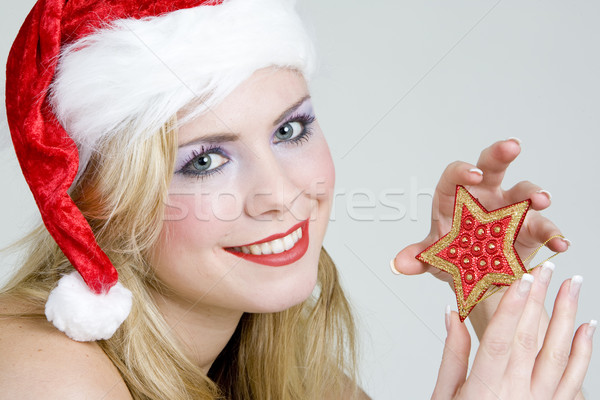 Santa Claus with Christmas decoration Stock photo © phbcz